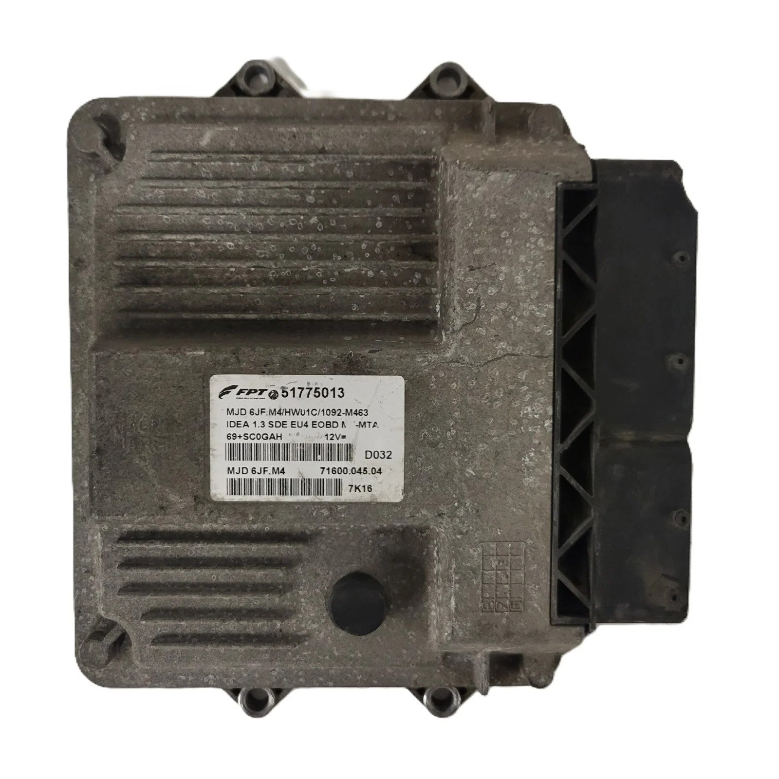 Fiat Idea 1.3 ECU / 51775013 / MJD 6JF.M4 / HW01C / 71600.045.04 / MAGNETI MAREL