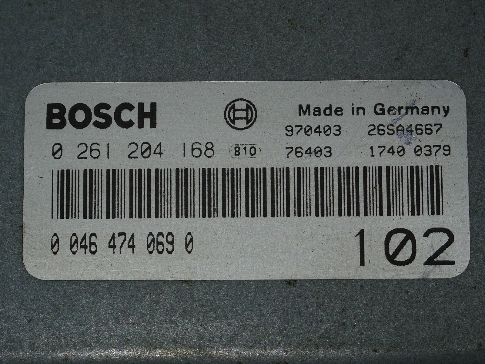 ALFA ROMEO 155 1.8 ECU / 0261204168 / 00464740690 / 046474069 /  BOSCH
