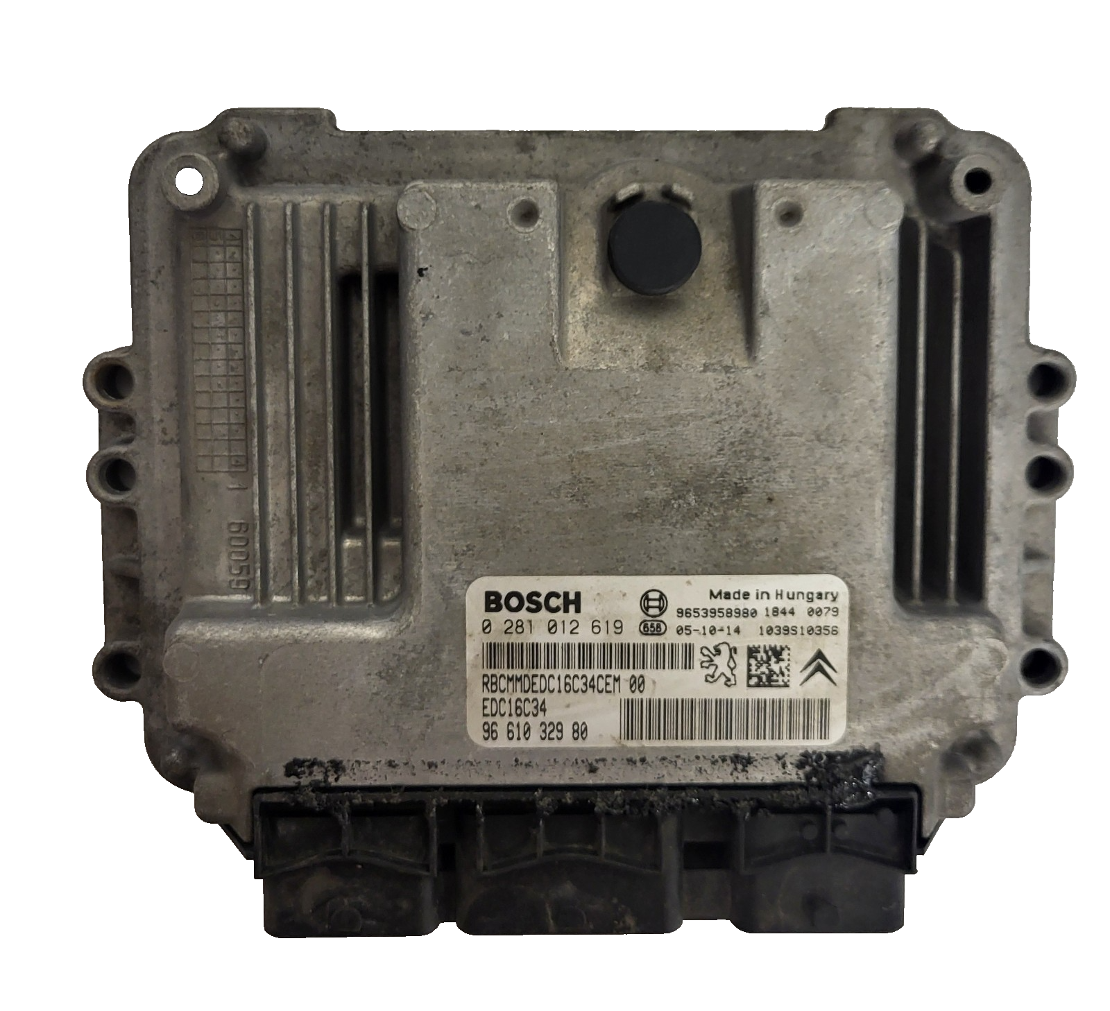 PEUGEOT CITROEN ECU / 0281012619 / 9661032980 / EDC16C34 / BOSCH