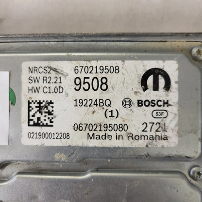 FIAT ALFA MODULE ECU / NRCS2 / 670219508 / 19224BQ / SW R2.21 / HW C1.0D / BOSCH