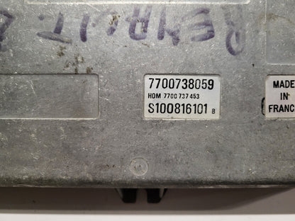 Renault 25 ECU / 7700738059 / 7700737453 / S100816101B / S100816101