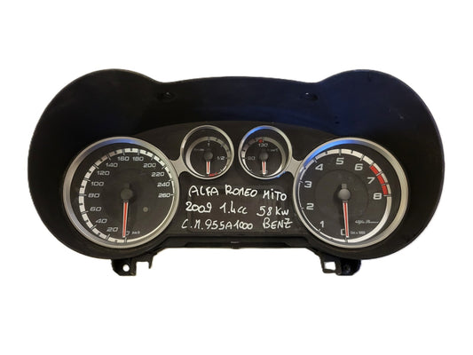ALFA MITO BENZINA QUADRO STRUMENTI CONTACHILOMETRI 50508526