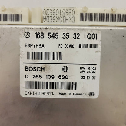 MERCEDES-BENZ A CLASS W168 ESP ECU / 1685453532 / 0265109630 / BOSCH ESP+HBA