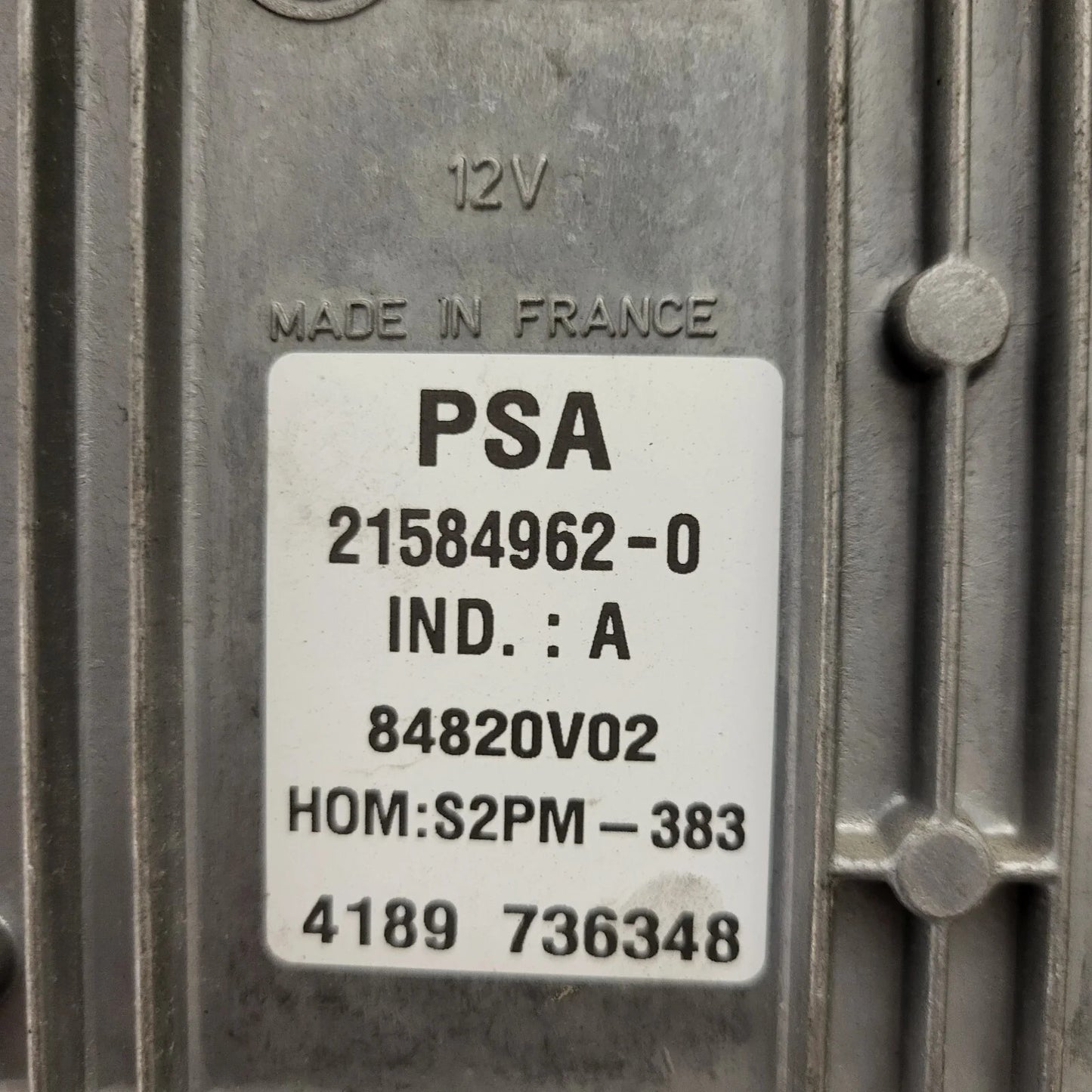 PEUGEOT CITROEN ECU / 21584962-0 / 9655829780 / 9642222380 / S2PM-383 / SAGEM