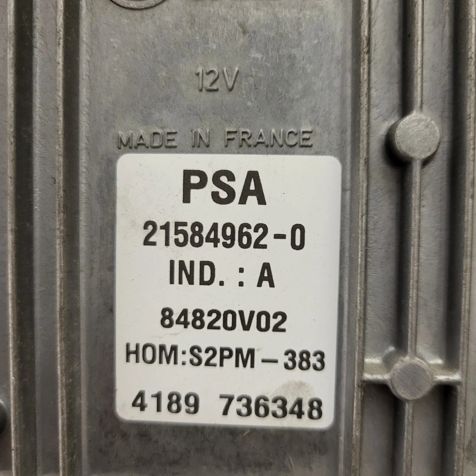 PEUGEOT CITROEN ECU / 21584962-0 / 9655829780 / 9642222380 / S2PM-383 / SAGEM