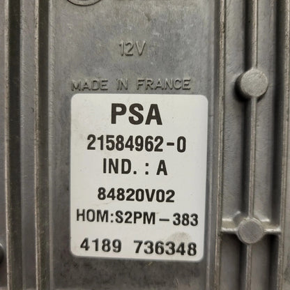 PEUGEOT CITROEN ECU / 21584962-0 / 9655829780 / 9642222380 / S2PM-383 / SAGEM