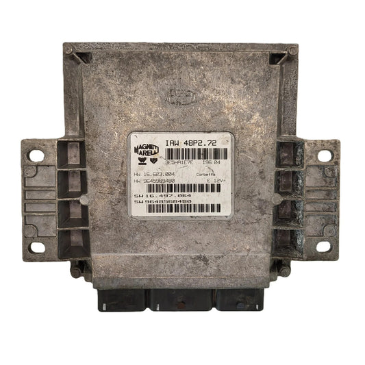 PEUGEOT CITROEN ECU / IAW 48P2.72 / SW 9648568480 / HW 9645989480 / MAGNETI MARE