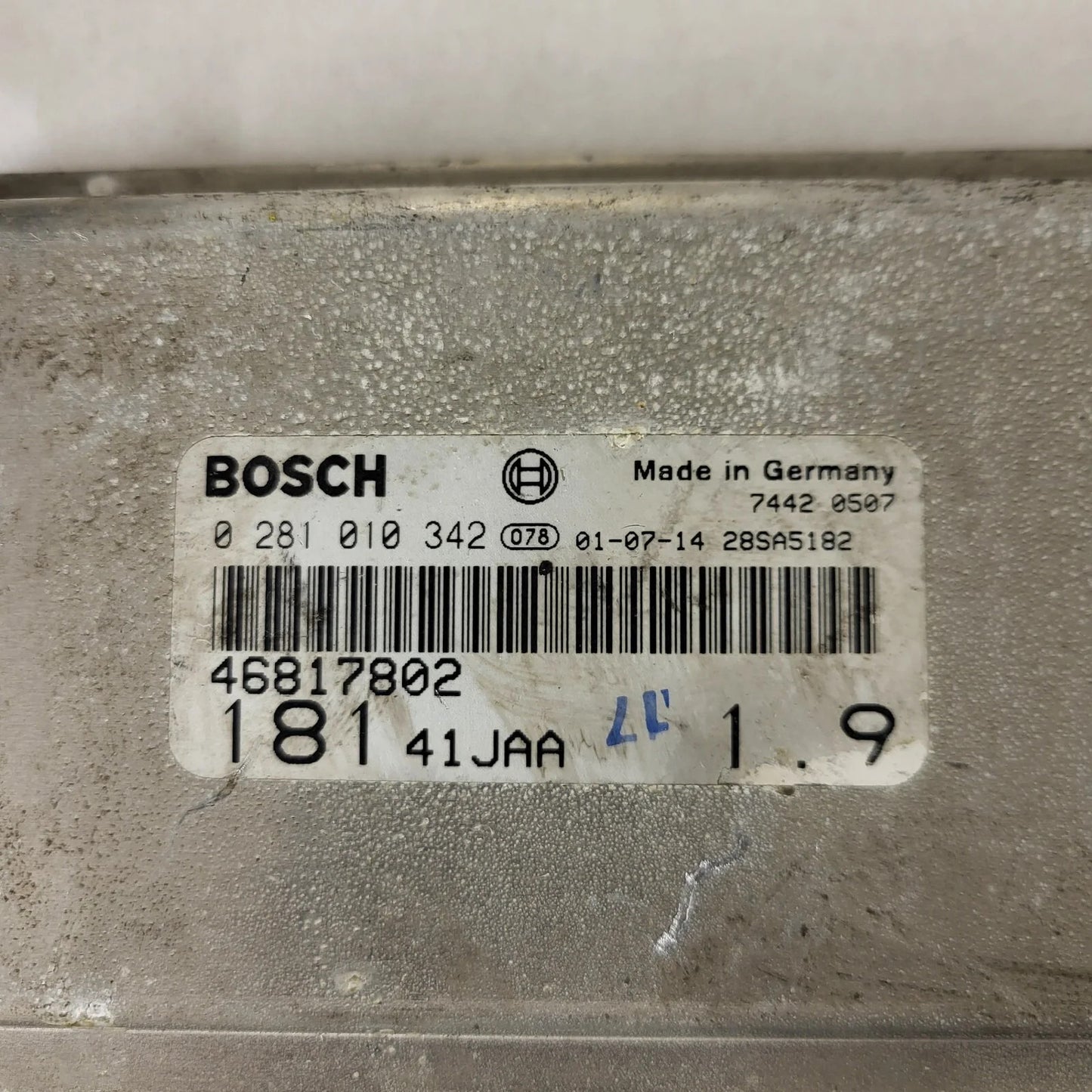 FIAT MAREA TIPO 1.9 JTD ECU / 0281010342 / 46817802 / BOSCH