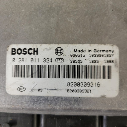 Renault ECU / 0281011324 / 8200309316 / 8200309321 / BOSCH