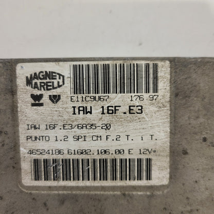 Fiat Punto 1.2 ECU / 46524186 / IAW 16F.E3 / 61602.106.00 / MAGNETI MARELLI