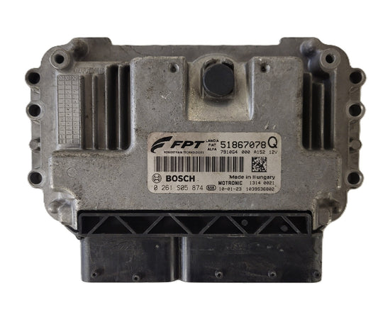 LANCIA DELTA 1.4 T-JET ECU / 51867078 / 0261S05874 / BOSCH
