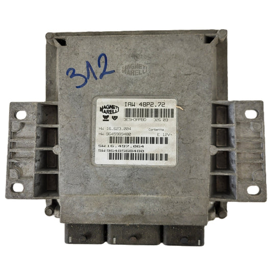 PEUGEOT CITROEN ECU / IAW 48P2.72 / SW 9648568480 / HW 9645989480 / MAGNETI MARE