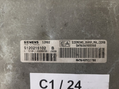PEUGEOT CITREON ECU / S120215102B / SIM82 / SW9656908980 / HW9640922780 / BOSCH