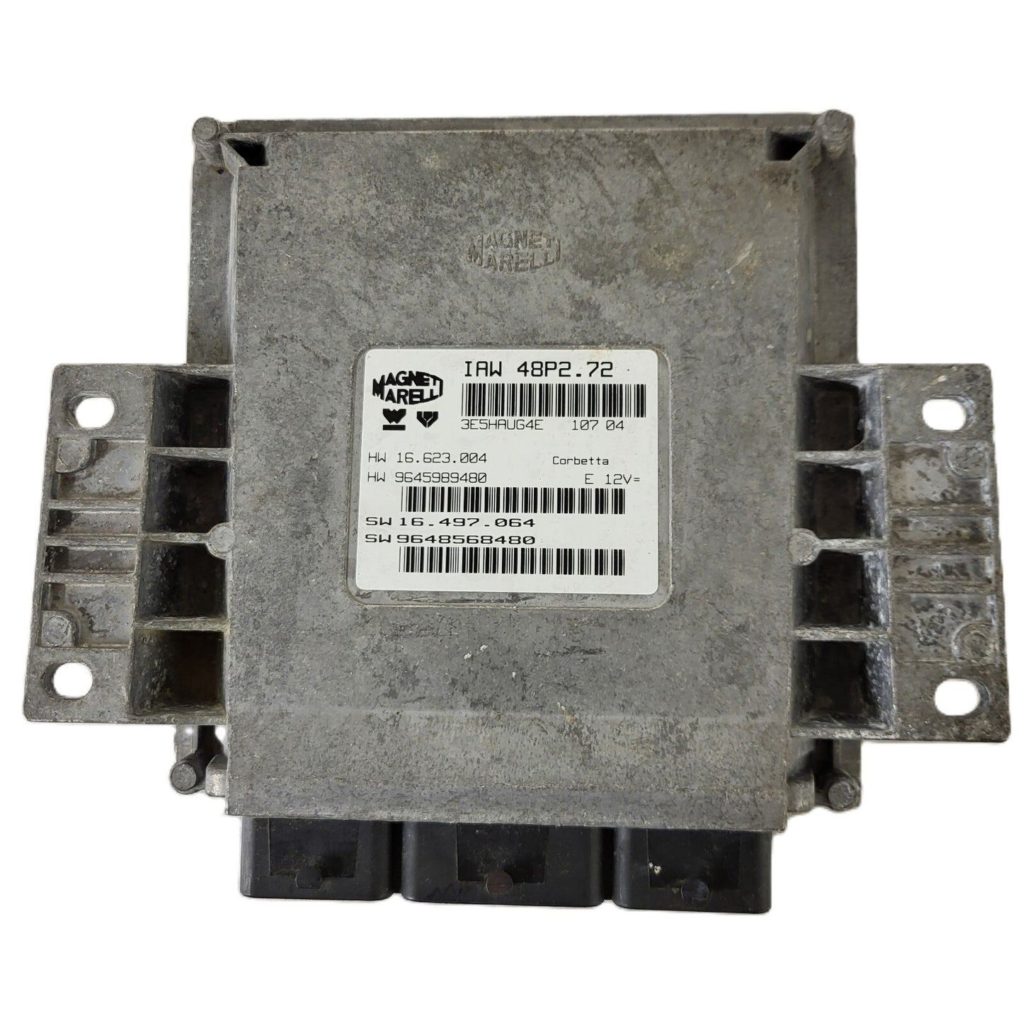 PEUGEOT CITROEN ECU / IAW 48P2.72 / SW 9648568480 / HW 9645989480 / MAGNETI MARE