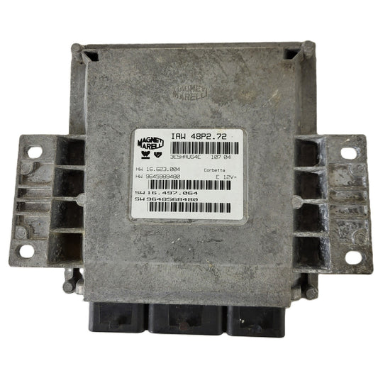 PEUGEOT CITROEN ECU / IAW 48P2.72 / SW 9648568480 / HW 9645989480 / MAGNETI MARE