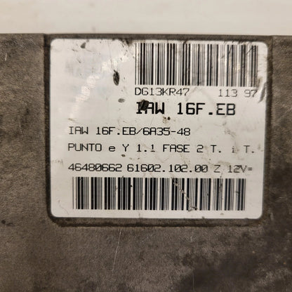 FIAT PUNTO LANCIA Y 1.1 ECU / IAW 16F.EB / 46480662 / IAW16F.EB / MAGNETI MAREL