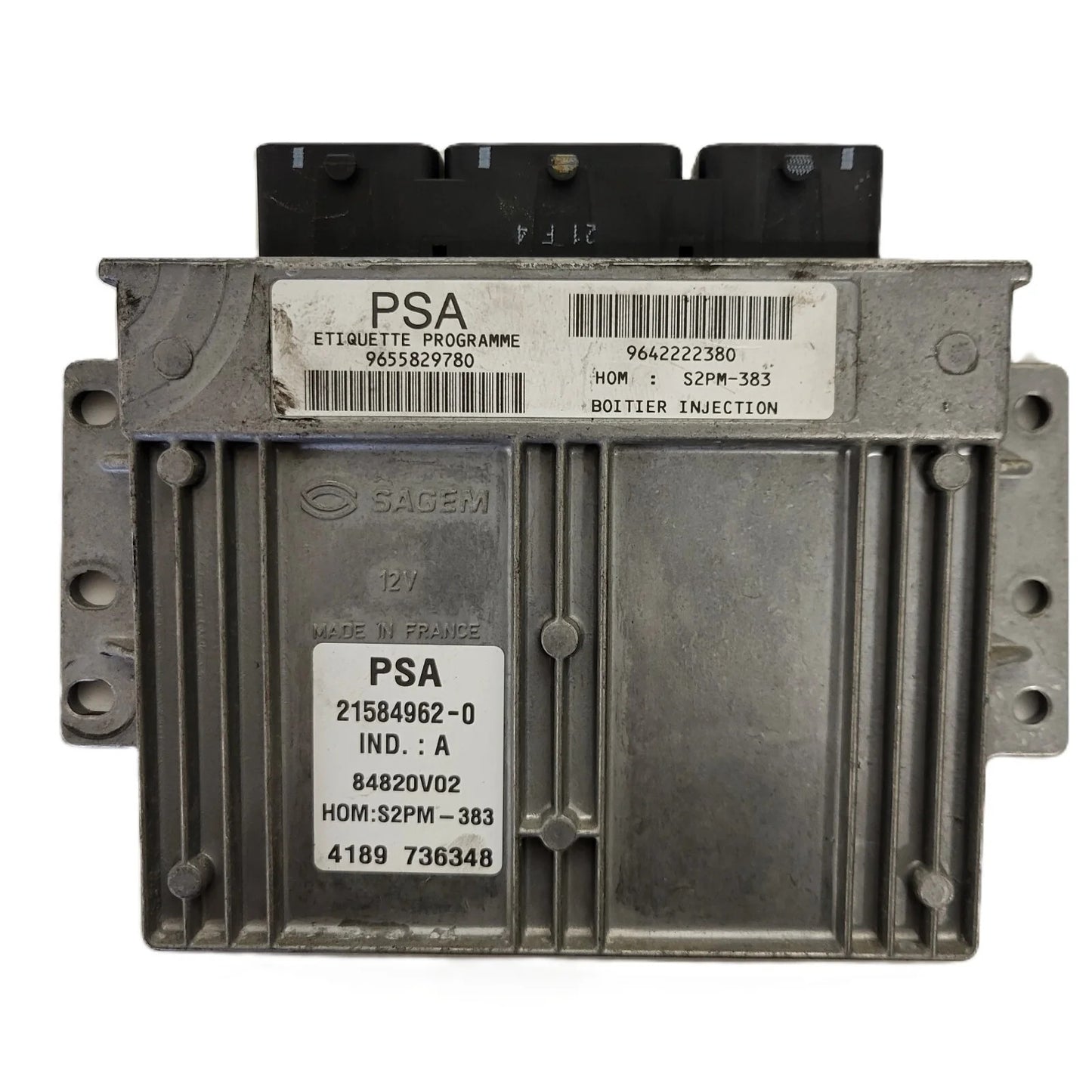 PEUGEOT CITROEN ECU / 21584962-0 / 9655829780 / 9642222380 / S2PM-383 / SAGEM