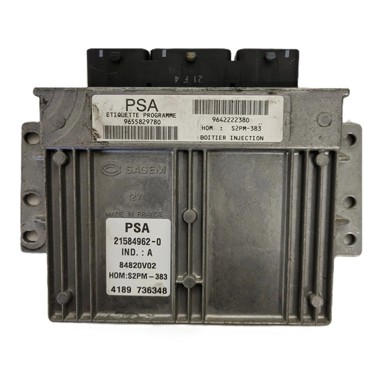 PEUGEOT CITROEN ECU / 21584962-0 / 9655829780 / 9642222380 / S2PM-383 / SAGEM