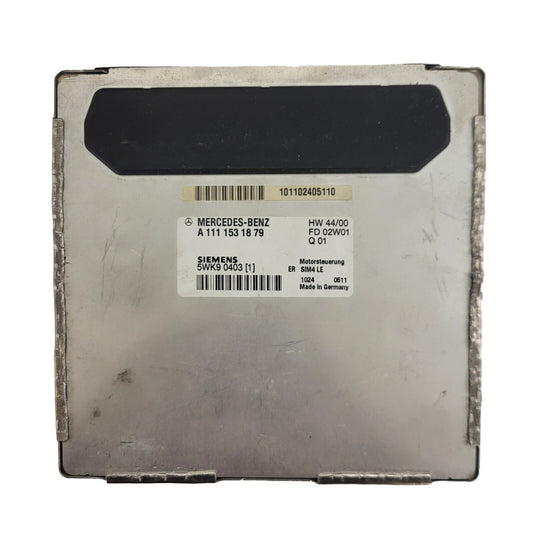 MERCEDES W203 ECU / A1111531879 / 5WK90403 / SIM4LE / SIEMENS