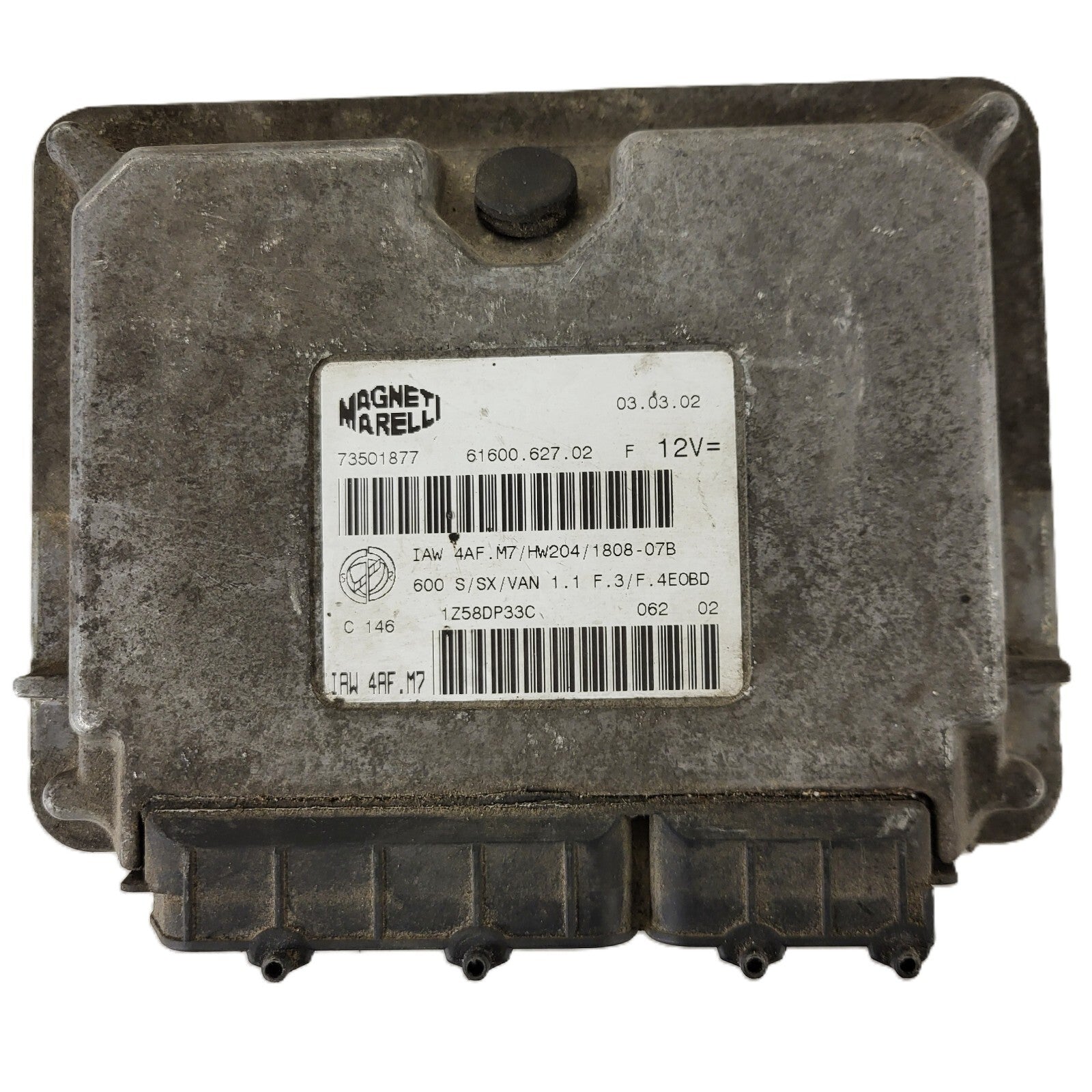 Fiat 600 ECU / IAW 4AF.M7 / 73501877 / HW204 / MAGNETI MARELLI