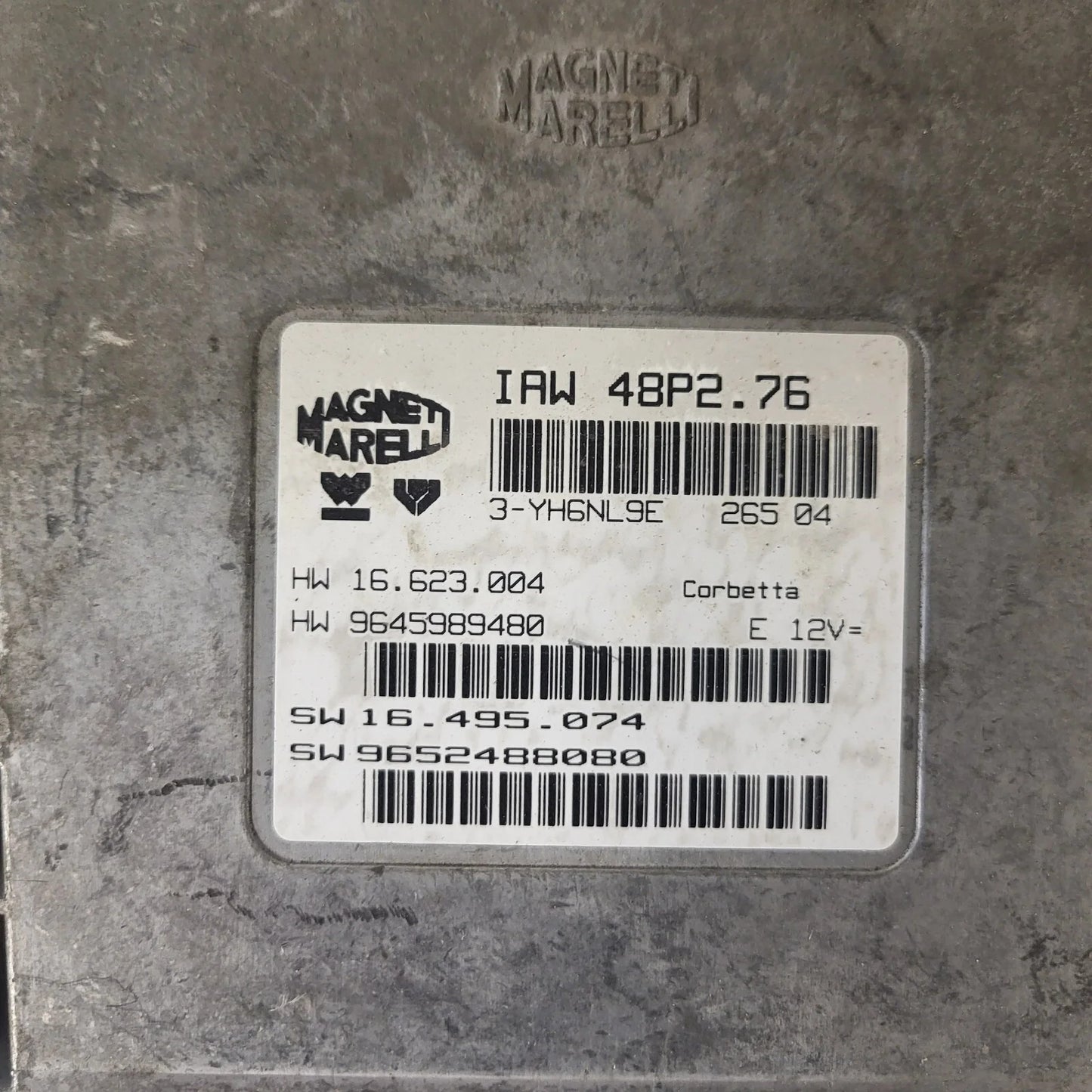 Peugeot Citroen ECU / IAW 48P2.76 / HW 9645989480 / SW 9652488080-