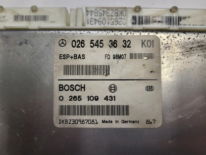 MERCDES BENZ ECU / 0265453632 / 0265109431 / BOSCH / ESP HBA