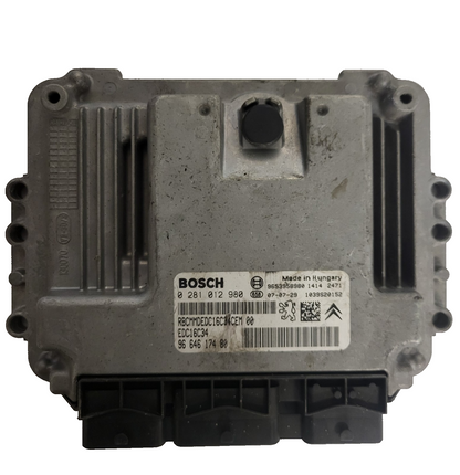 CITROEN C4 PICASSO 1.6 HDI ECU / 0281012980 / EDC16C34 / 9664617480 / BOSCH