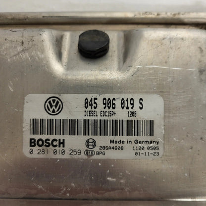VW GOLF ECU / 045906019S / 0281010259 / EDC15P+ / BOSCH