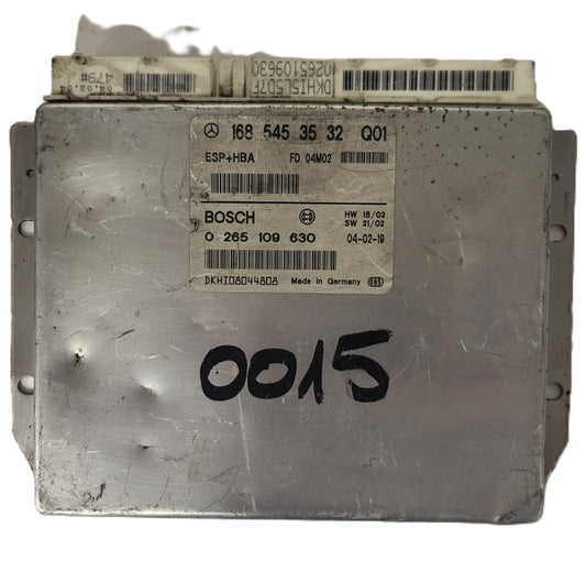 MERCEDES-BENZ A CLASS W168 ESP ECU / 1685453532 / 0265109630 / BOSCH ESP+HBA