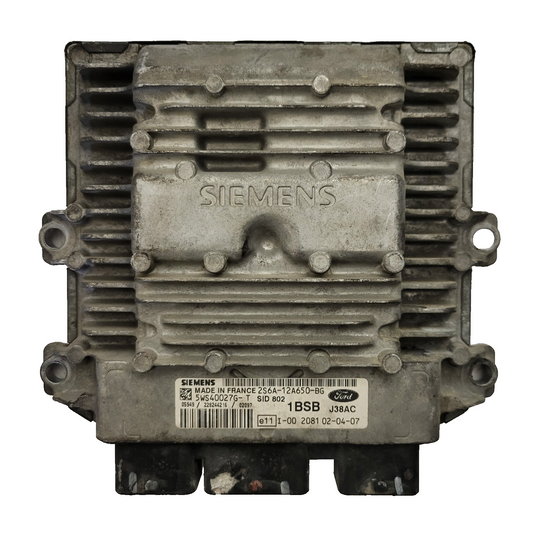 FORD FIESTA ECU / 2S6A-12A650-BG / 5WS40027G-T / 1BSB / SID802 / SIEMENS