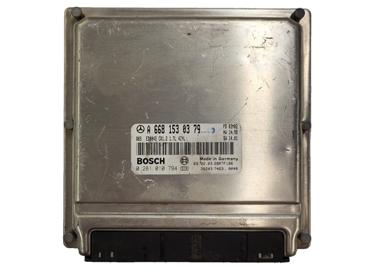 MERCEDES W168 ECU / A6681530379 / 0281010794 / ED0042 / CR1.2 / BOSCH