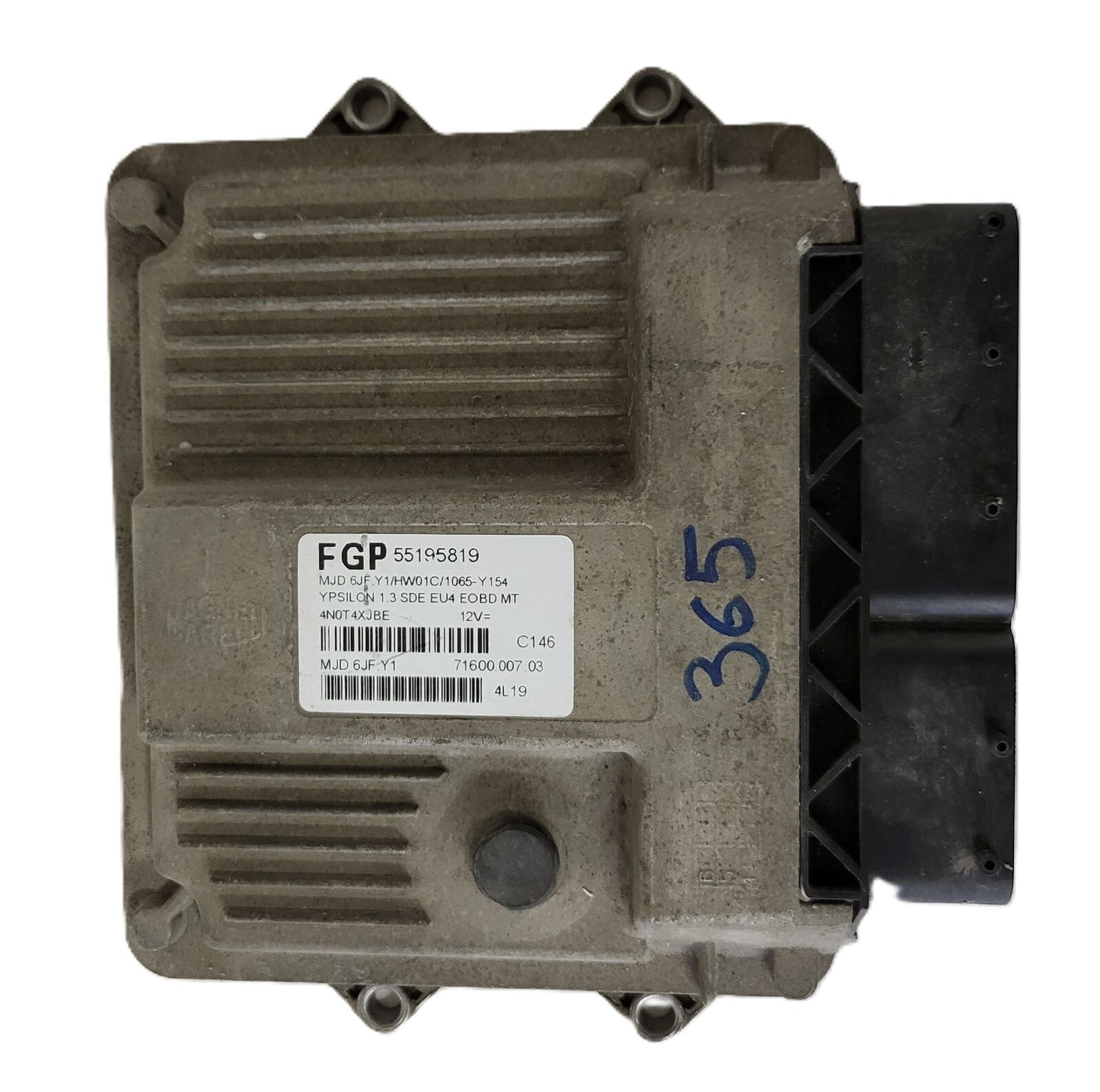 LANCIA Y 1.3 ECU / 55195819 / MJD 6JF.Y1 / HW01C / 71600.007.03 MAGNETI MARELLI
