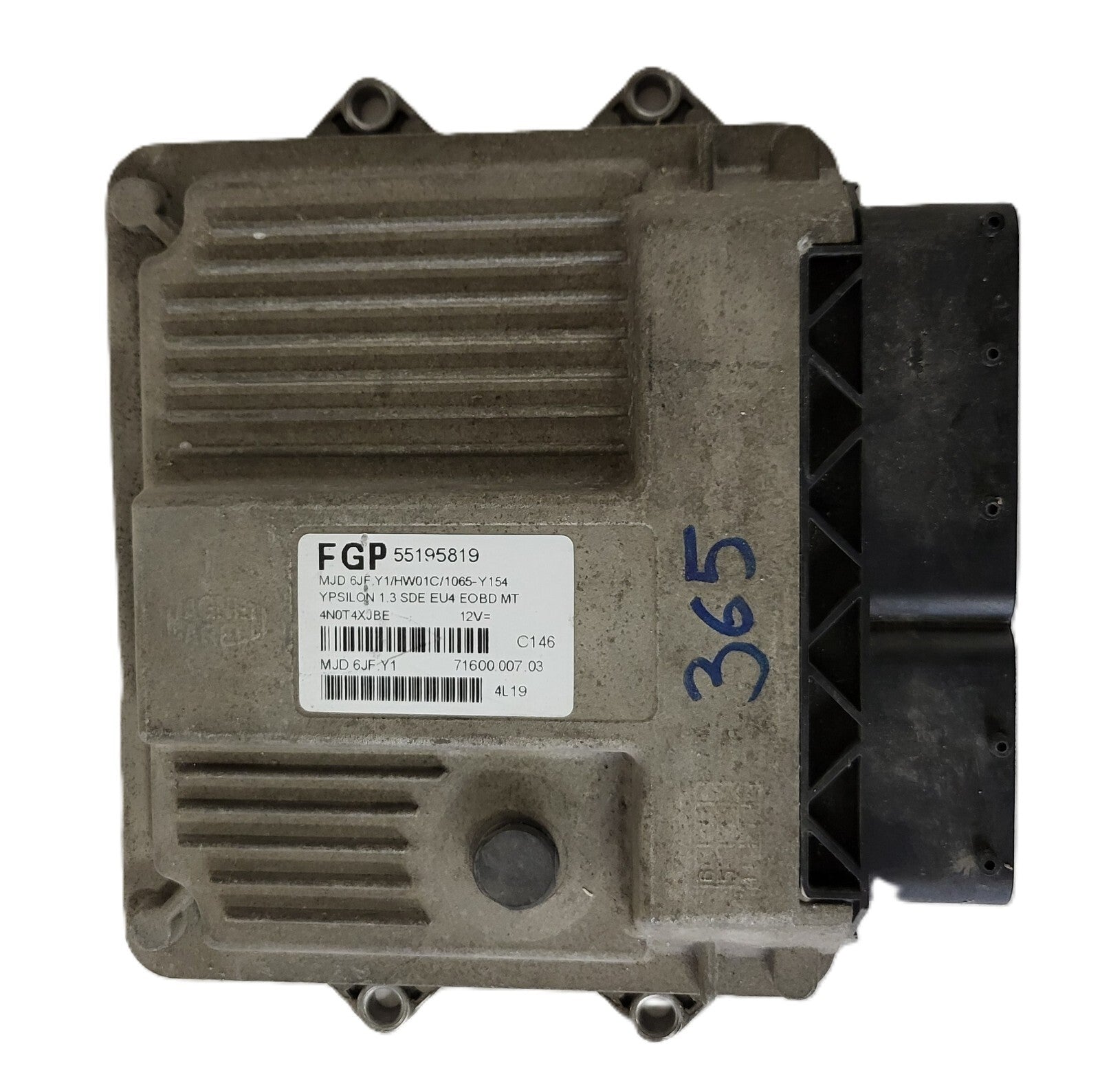 LANCIA Y 1.3 ECU / 55195819 / MJD 6JF.Y1 / HW01C / 71600.007.03 MAGNETI MARELLI
