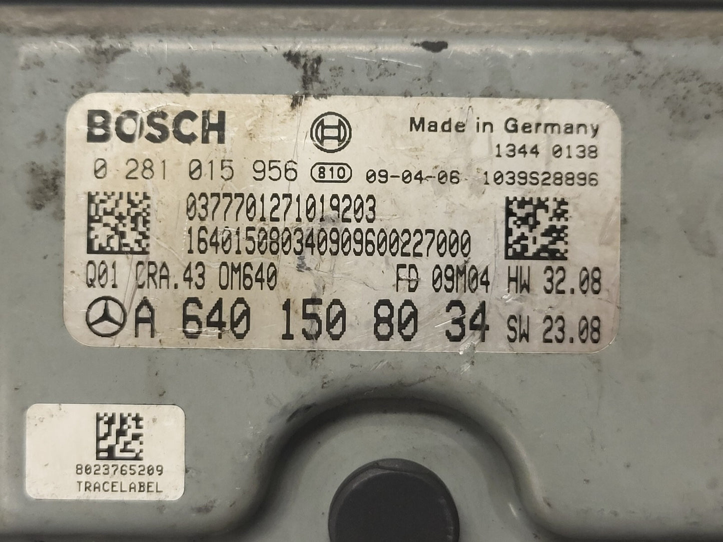 MERCEDES W169 W245  ECU / 0281015956 / A6401508034 / BOSCH