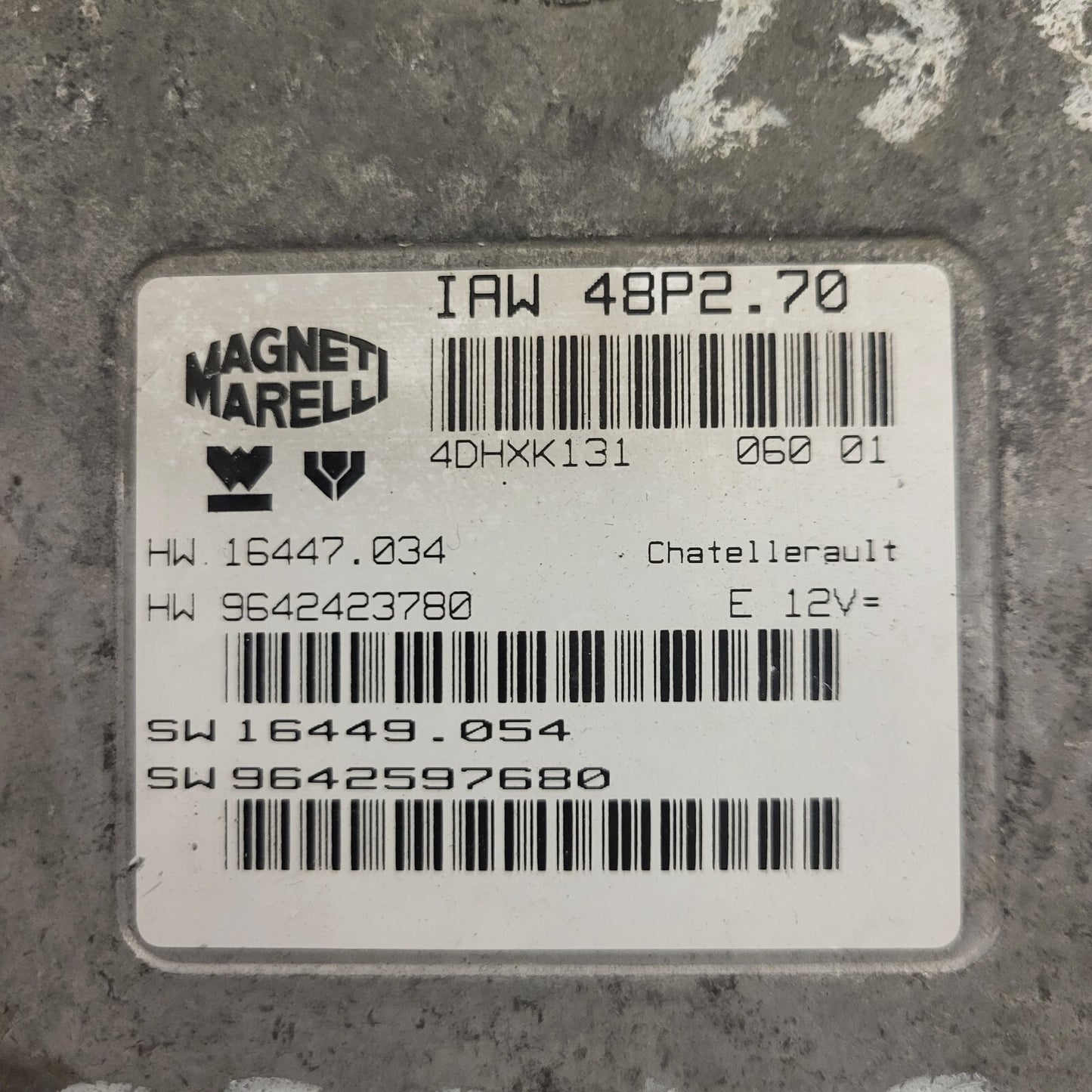 PEUGEOT 306 CITROEN XSARA ECU / 0261206214 / 9632693880 / MP7.2 / BOSCH