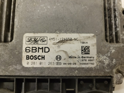 FORD FOCUS CMAX ECU / 0281011263 / 4M51-12A650-NC / 6BMD / 4M5112A650NC / BOSCH