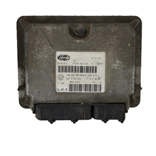 Fiat Seicento 600 ECU / 55187372 / IAW 4AF.M9 / 61600.627.05 / MAGNETI MARELLI