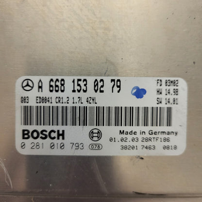 MERCDES BENZ ECU / A6681530279 / 0281010793 / ED0041 CR1.2 / BOSCH