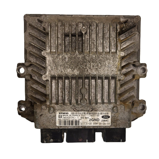 FORD FIESTA ECU / 3S61-12A650-HD / 5WS40079C-T / 2GND / SID804 / SIEMENS