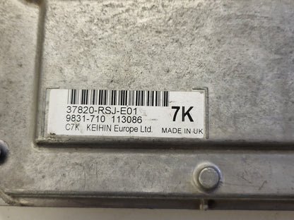HONDA CIVIC ECU / 37820-RSJ-E01 / 9831-710 / 7K / KEIHIN