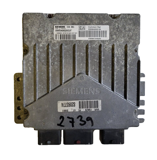 PEUGEOT ECU / 5WS40020G-T / SW9644895180 / HW9641849280 / SIEMENS