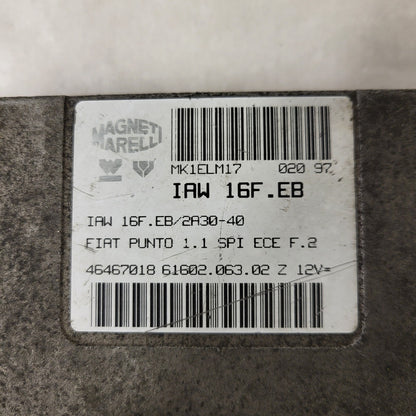 Fiat Punto 1.1 ECU / 46467018 / IAW 16F.EB / 61602.063.02 / MAGNETI MARELLI