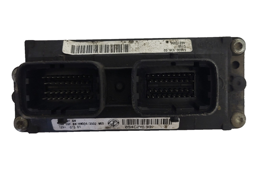 FIAT PALIO ECU / IAW 59F.BW / HW004 / 46810496 / DAMAGED PLUG