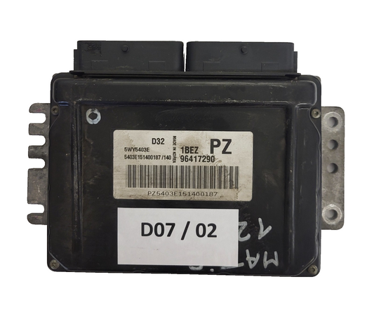 CHEVROLET DAEWOO MATIZ ECU / 96417290 / 1BEZ / PZ / 5WY5403E