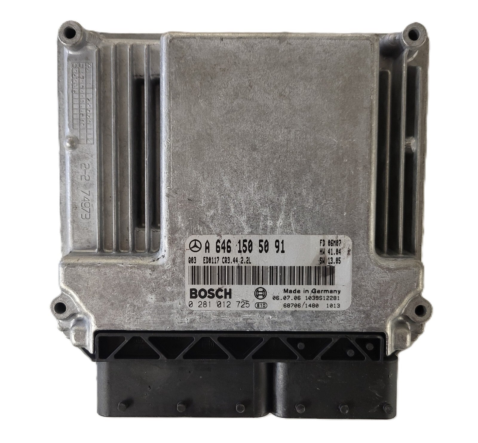 MERCEDES BENZ C209 ECU / A6461505091 / 0281012725 / ED0117 / CR3.44 / BOSCH