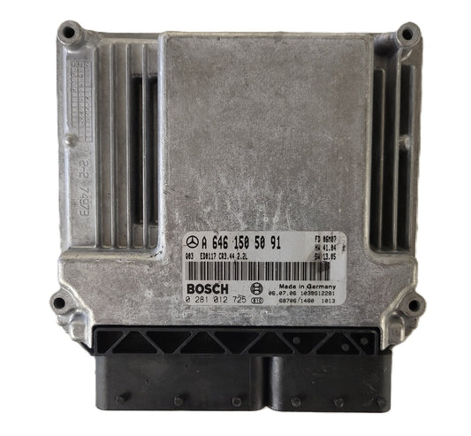MERCEDES BENZ C209 ECU / A6461505091 / 0281012725 / ED0117 / CR3.44 / BOSCH