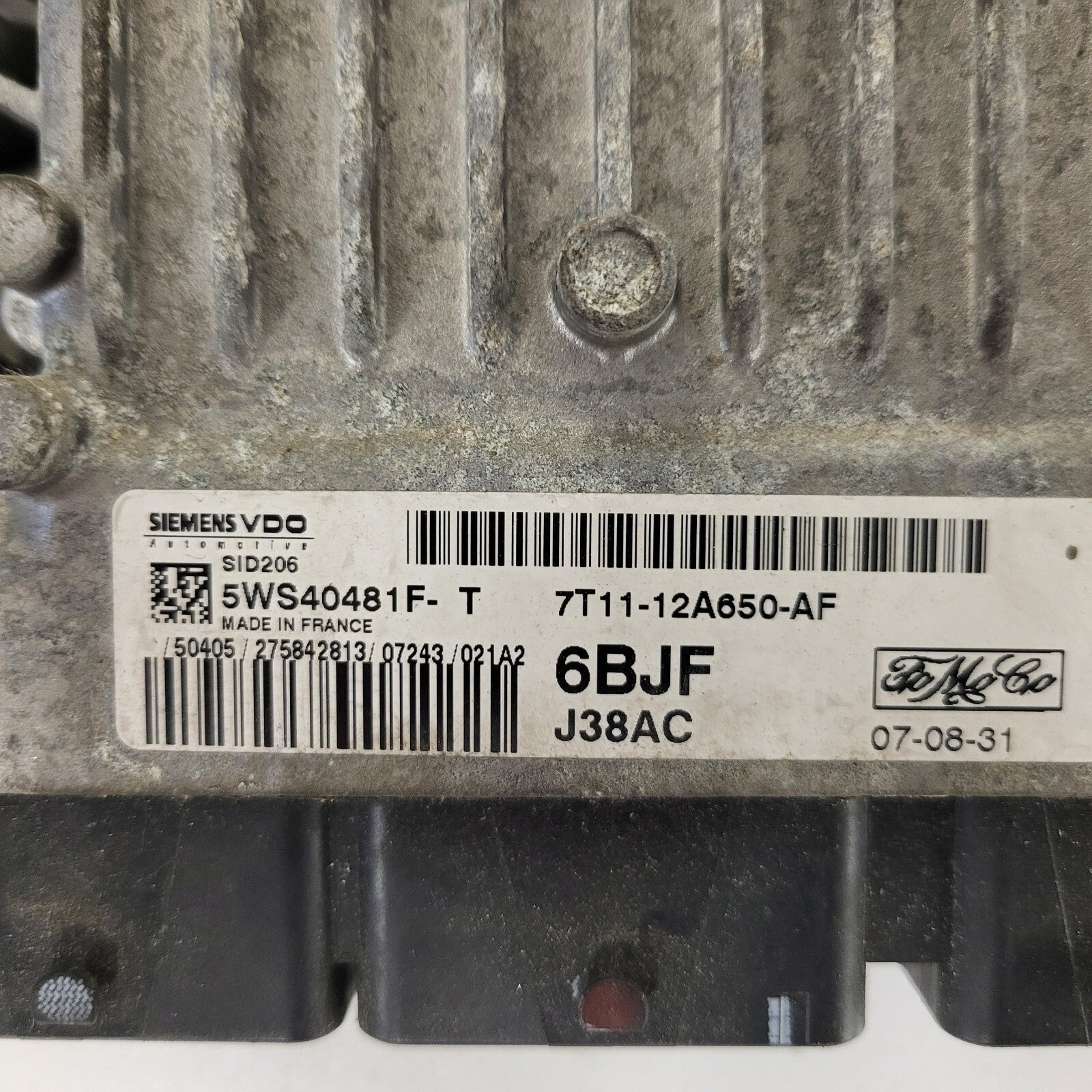 FORD TRANSIT CONNCET ECU / 5WS40481F-T / 7T11-12A650-AF / 6BJF / SID206 / SIEMEN