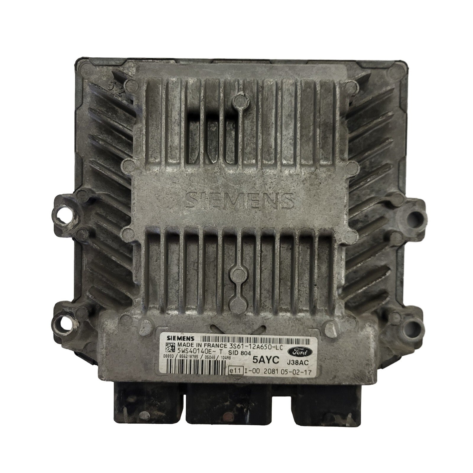 FORD FIESTA ECU / 3S61-12A650-LC / 5WS40140E-T / 5AYC / SID804 / J38A SIEMENS