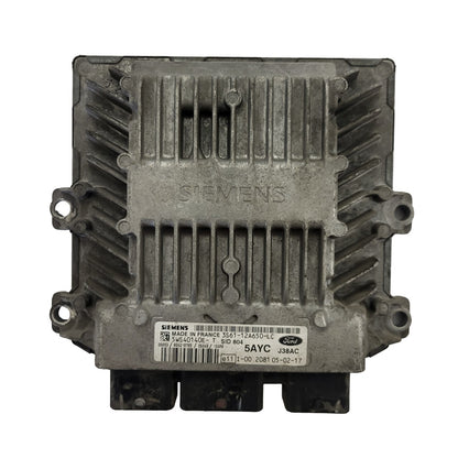 FORD FIESTA ECU / 3S61-12A650-LC / 5WS40140E-T / 5AYC / SID804 / J38A SIEMENS