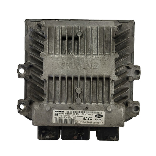 FORD FIESTA ECU / 3S61-12A650-LC / 5WS40140E-T / 5AYC / SID804 / J38A SIEMENS